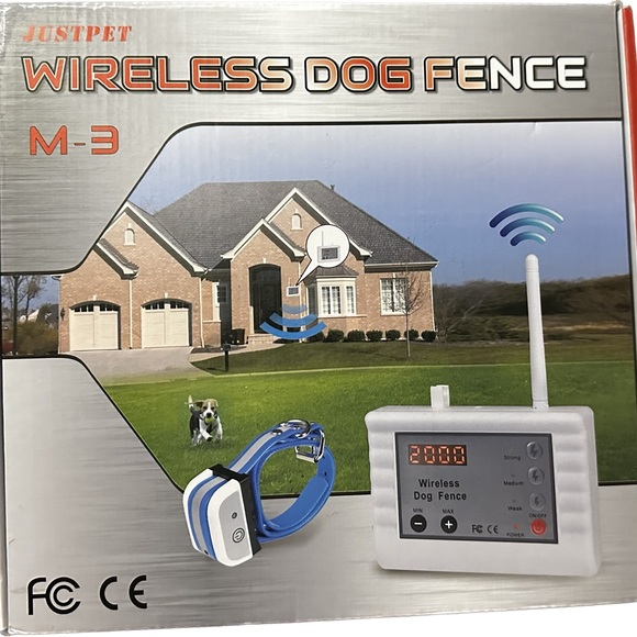 JustPet Wireless Dog Fence M-3 Transmitter And Collar New In Box